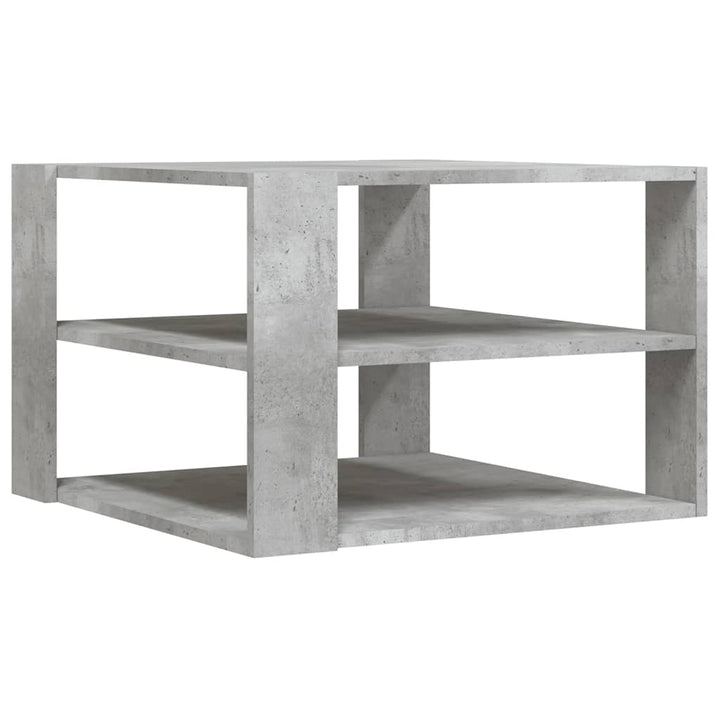 sofabord 58x58x40 cm konstrueret træ betongrå