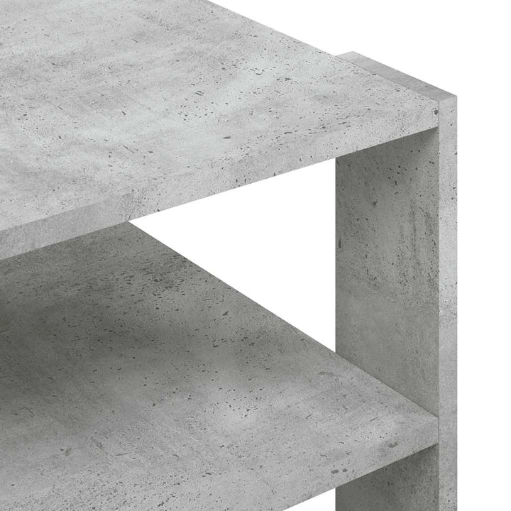 sofabord 58x58x40 cm konstrueret træ betongrå
