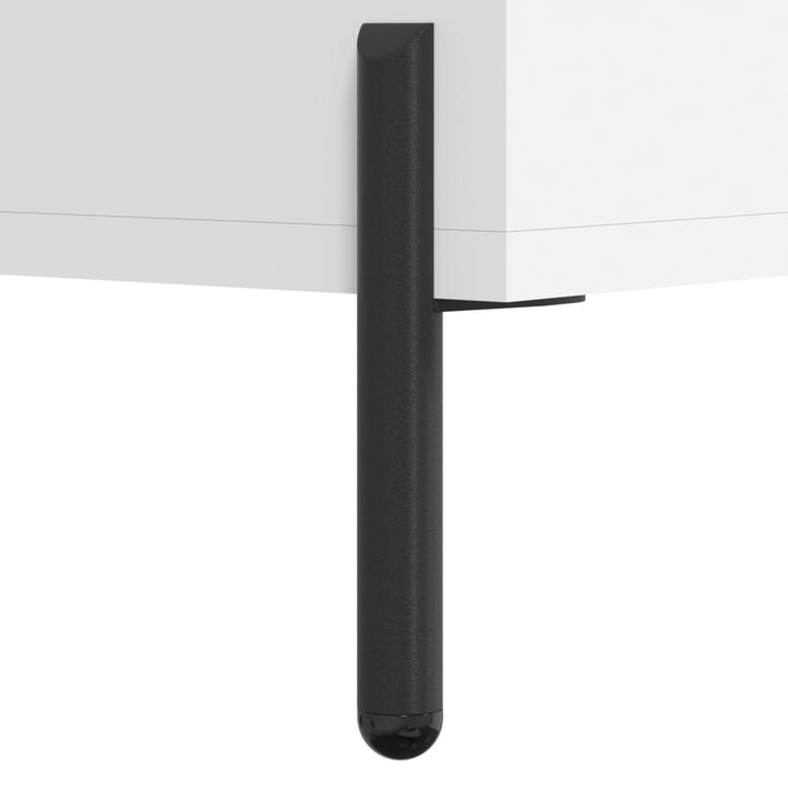 højskab 69,5x34x180 cm konstrueret træ hvid