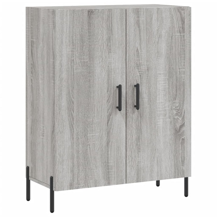 højskab 69,5x34x180 cm konstrueret træ grå sonoma-eg