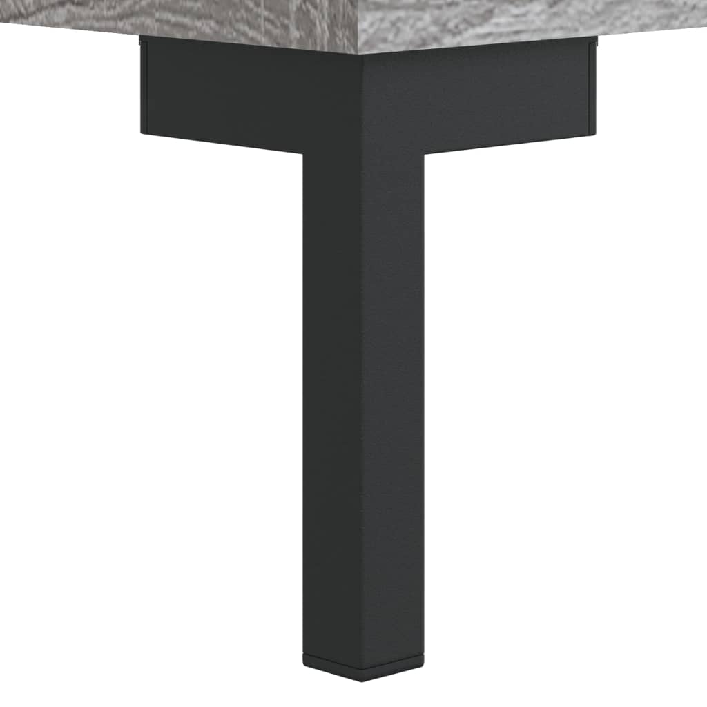 højskab 69,5x34x180 cm konstrueret træ grå sonoma-eg