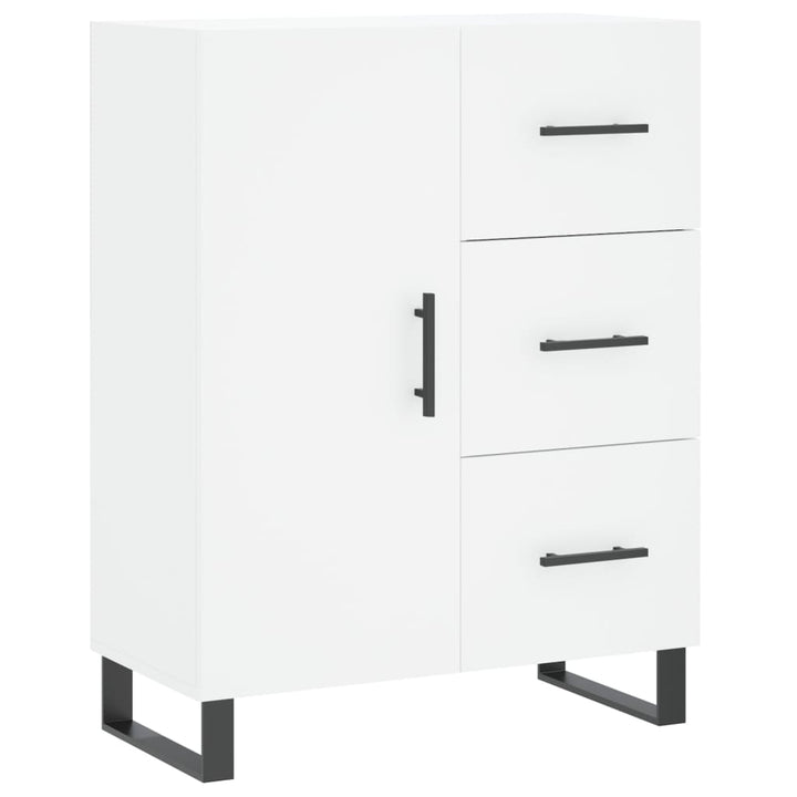 højskab 69,5x34x180 cm konstrueret træ hvid