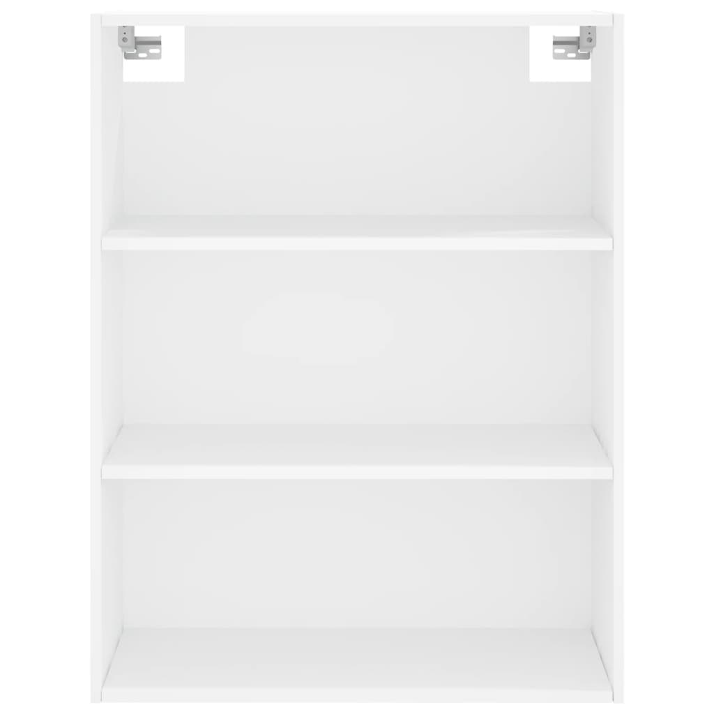 reol 69,5x32,5x180 cm konstrueret træ hvid