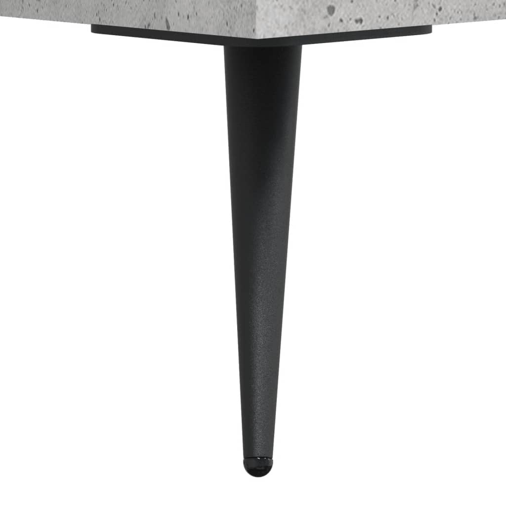 reol 69,5x32,5x180 cm konstrueret træ betongrå