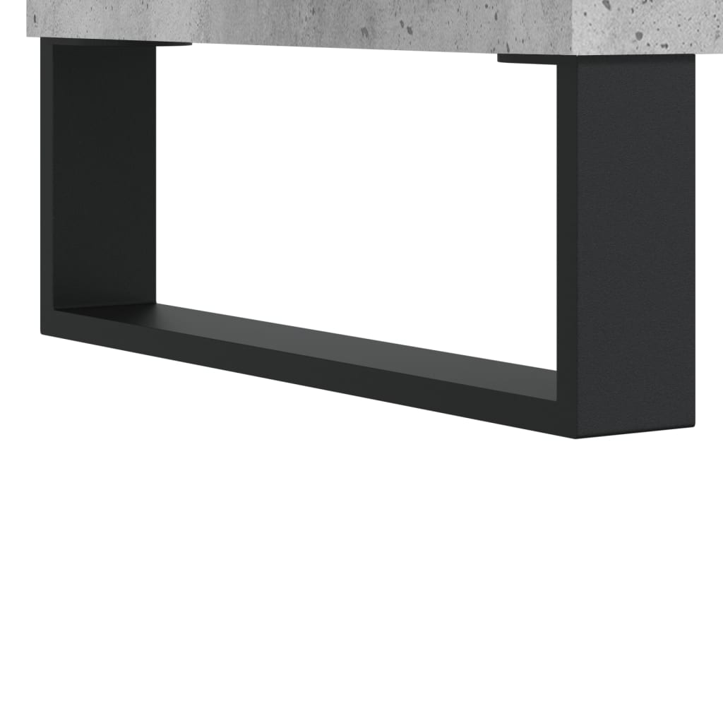 højskab 69,5x34x180 cm konstrueret træ betongrå