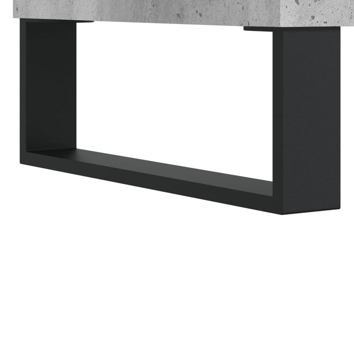 højskab 69,5x34x180 cm konstrueret træ betongrå
