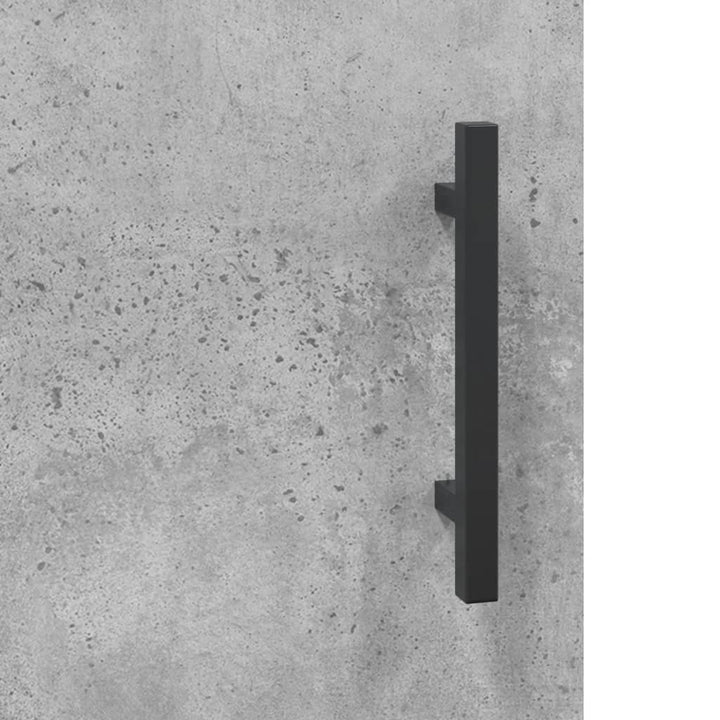 højskab 69,5x34x180 cm konstrueret træ betongrå