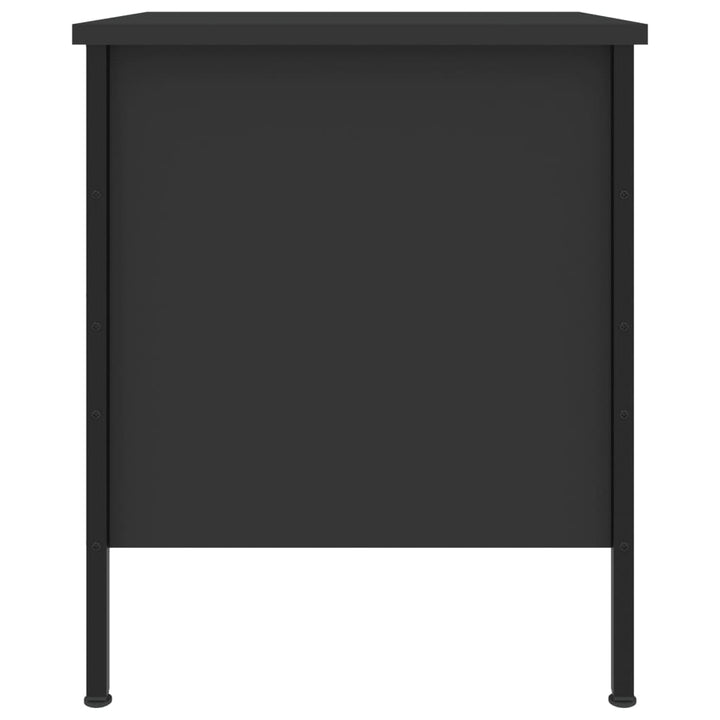 sengeborde 2 stk. 40x42x50 cm konstrueret træ sort