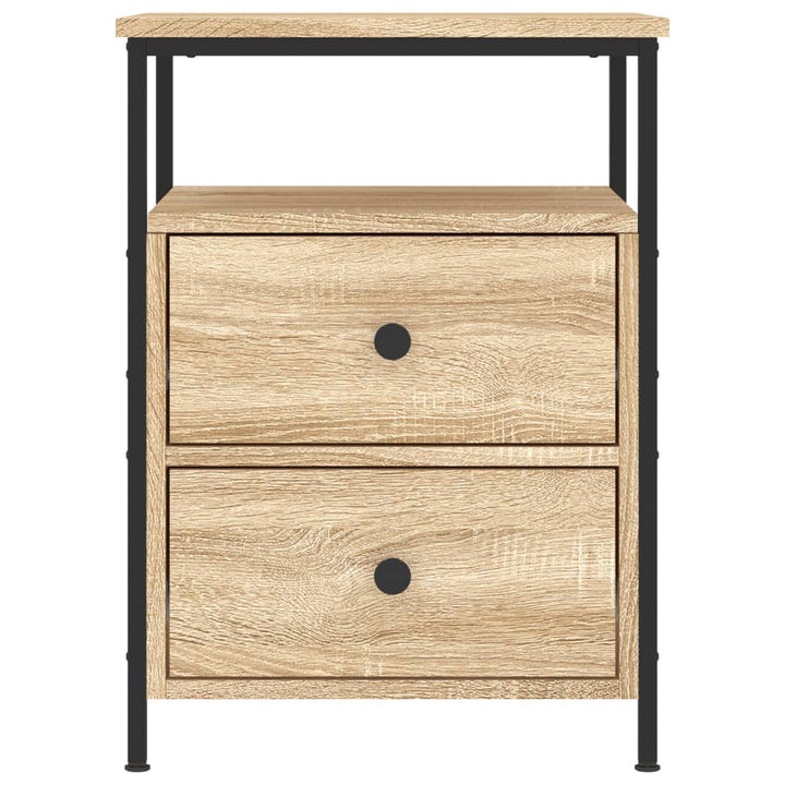 sengebord 44x45x60 cm konstrueret træ sonoma-eg