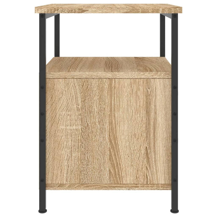 sengebord 34x35,5x50 cm konstrueret træ sonoma-eg