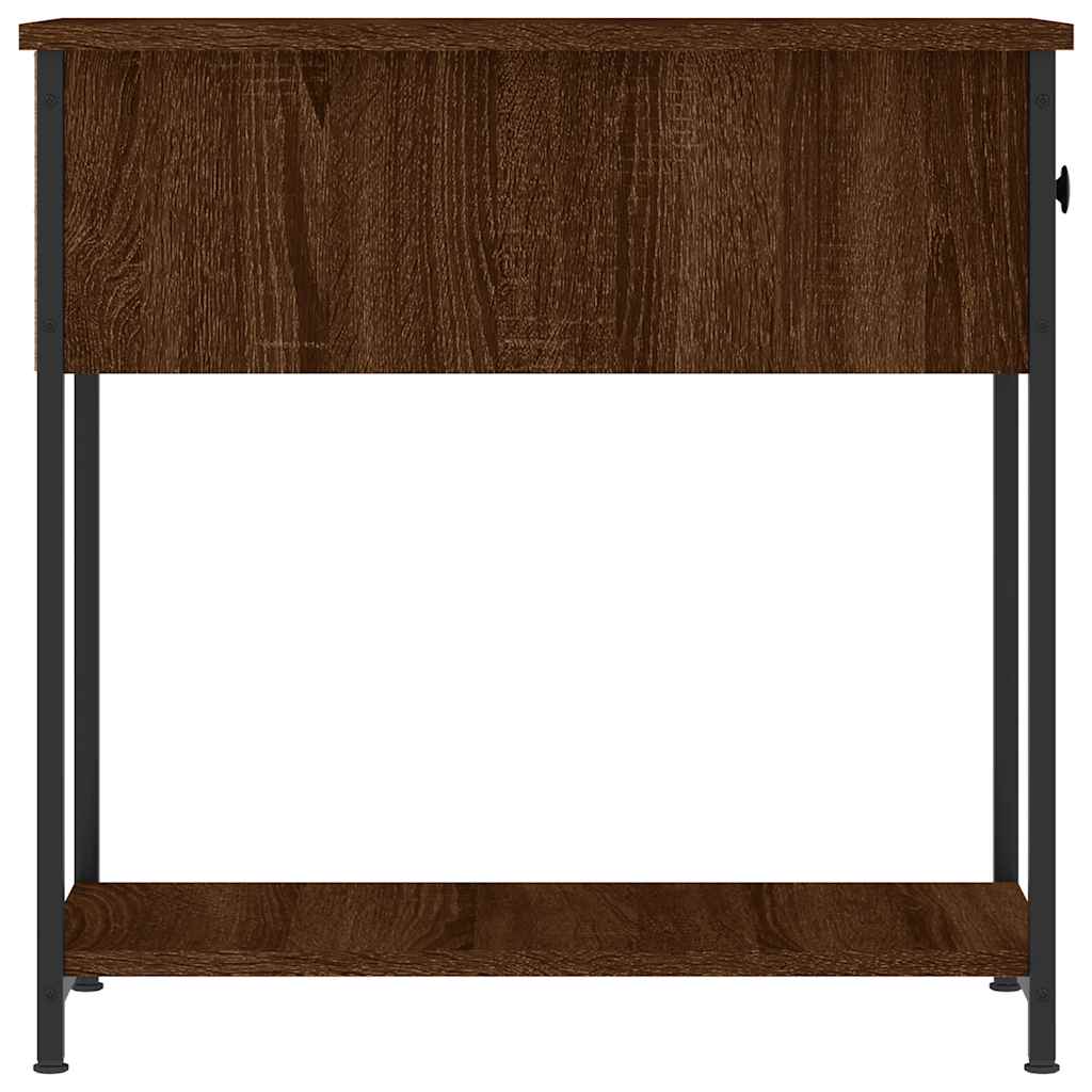 sengeborde 2 stk. 30x60x60 cm brun egetræsfarve