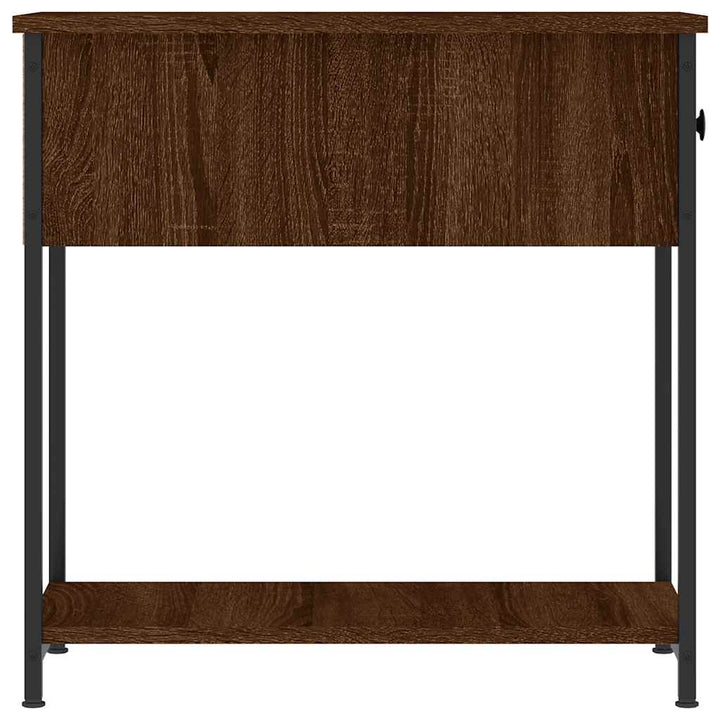 sengeborde 2 stk. 30x60x60 cm brun egetræsfarve