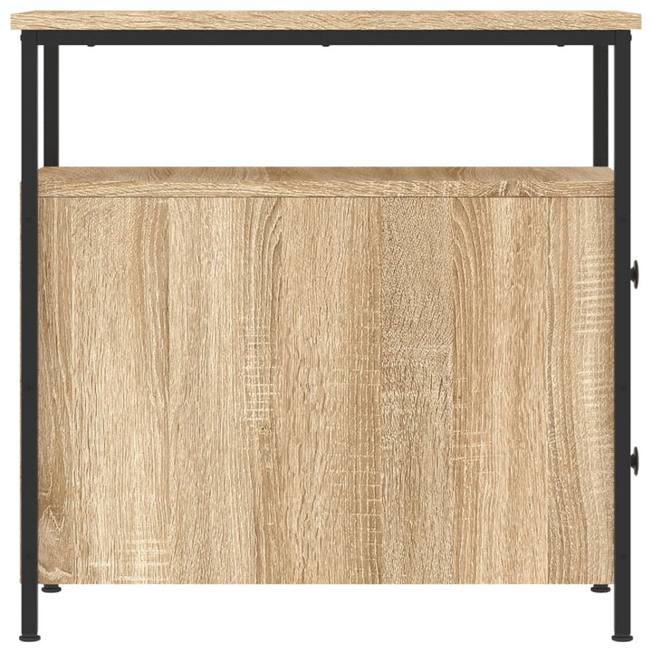 sengebord 30x60x60 cm konstrueret træ sonoma-eg