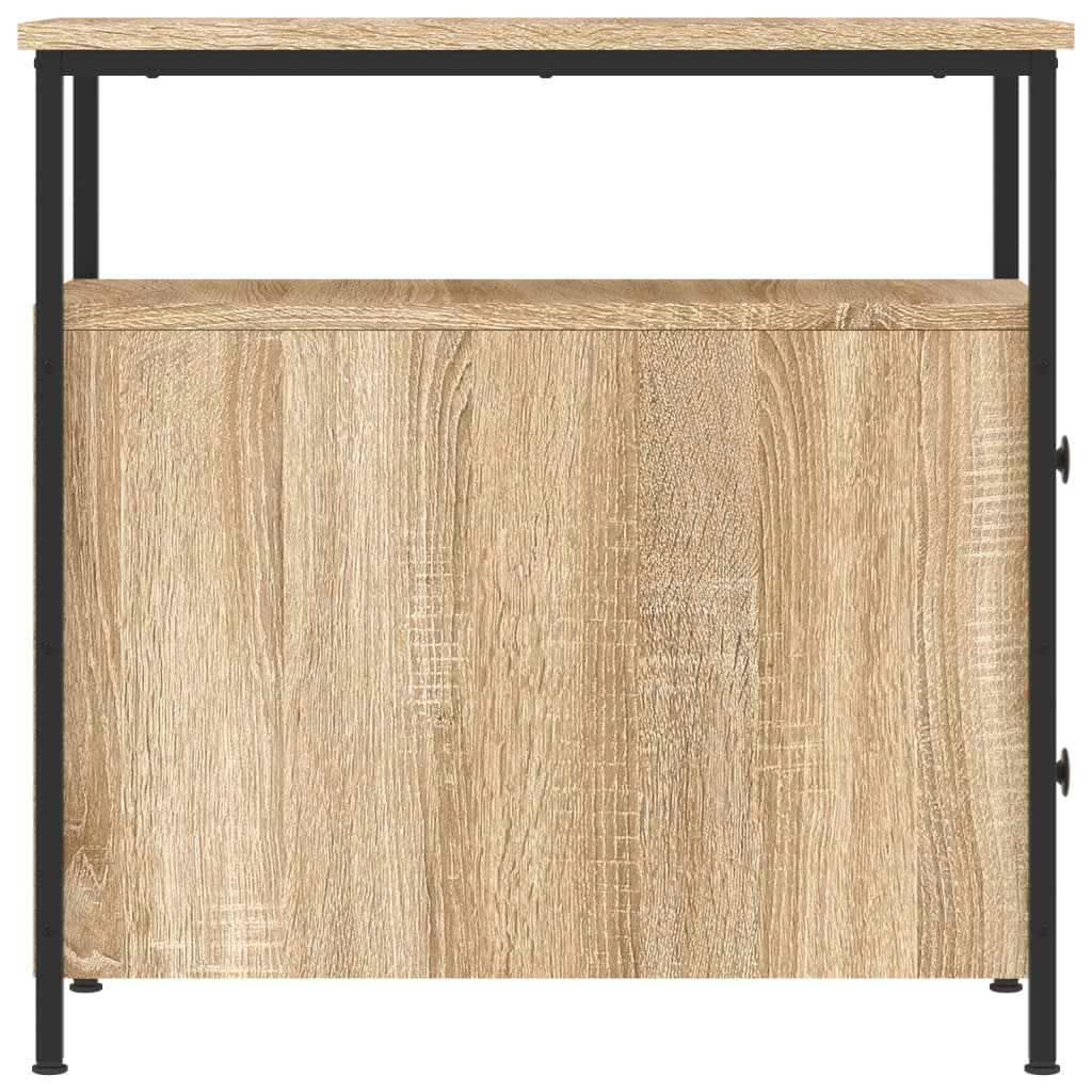 sengebord 30x60x60 cm konstrueret træ sonoma-eg