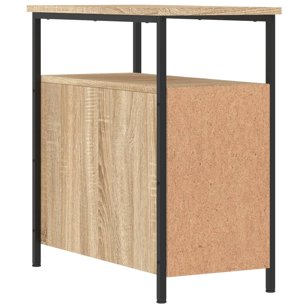 sengebord 30x60x60 cm konstrueret træ sonoma-eg