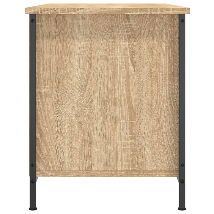 tv-bord 80x40x50 cm konstrueret træ sonoma-eg