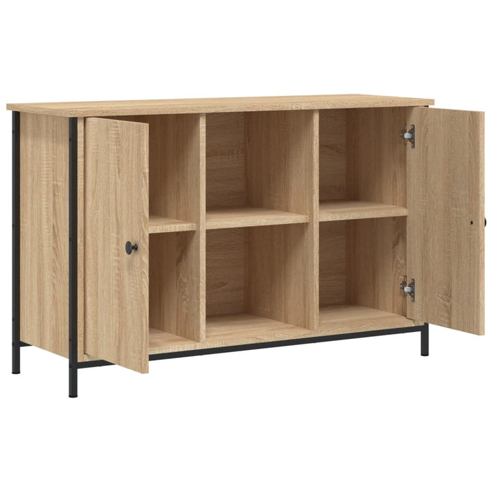 tv-bord 100x35x65 cm konstrueret træ sonoma-eg