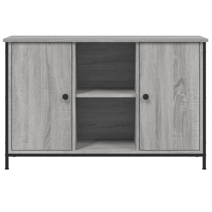 tv-bord 100x35x65 cm konstrueret træ grå sonoma-eg