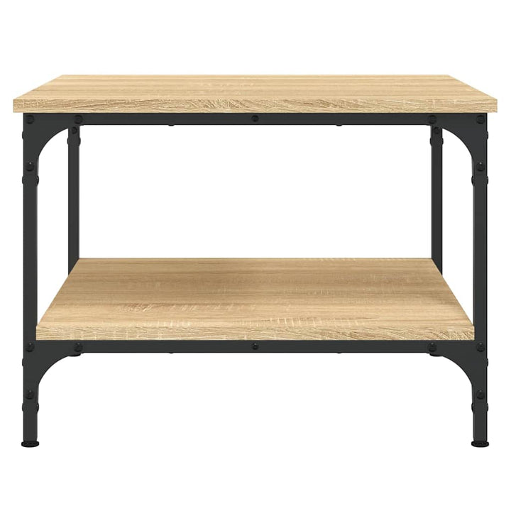 sofabord 55x55x40 cm konstrueret træ sonoma-eg