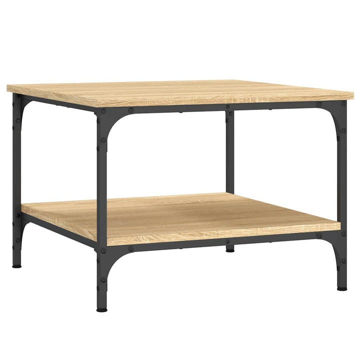 sofabord 55x55x40 cm konstrueret træ sonoma-eg