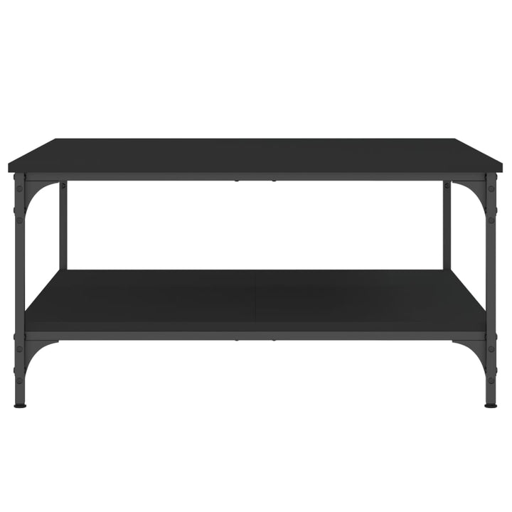 sofabord 80x80x40 cm konstrueret træ sort