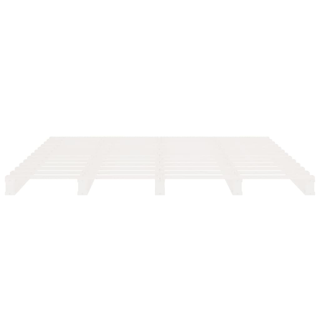 sengeramme 120x190 cm Small Double massivt fyrretræ hvid
