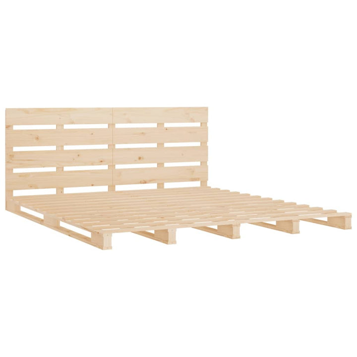 sengeramme uden madras 140x190 cm massivt fyrretræ