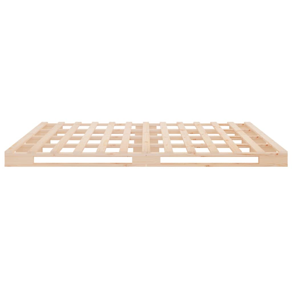 sengeramme uden madras 140x190 cm massivt fyrretræ