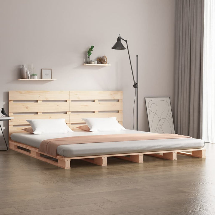 sengeramme uden madras 140x190 cm massivt fyrretræ