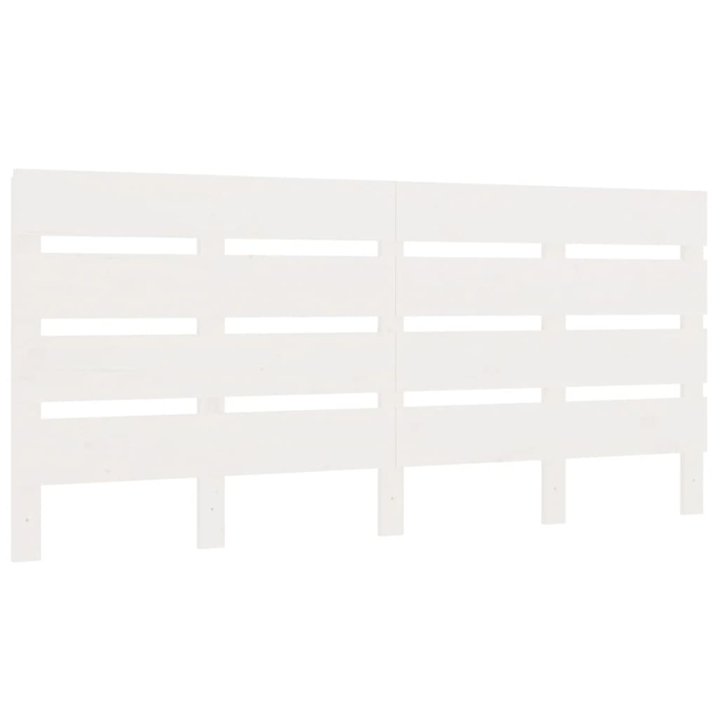 sengeramme uden madras 140x190 cm massivt fyrretræ hvid