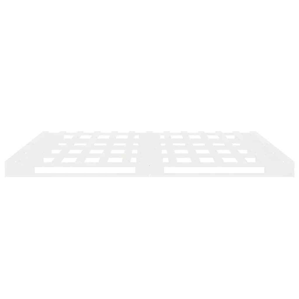 sengeramme uden madras 140x190 cm massivt fyrretræ hvid