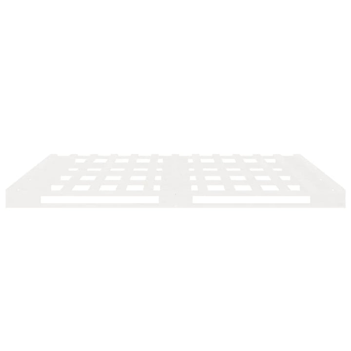 sengeramme uden madras 140x190 cm massivt fyrretræ hvid