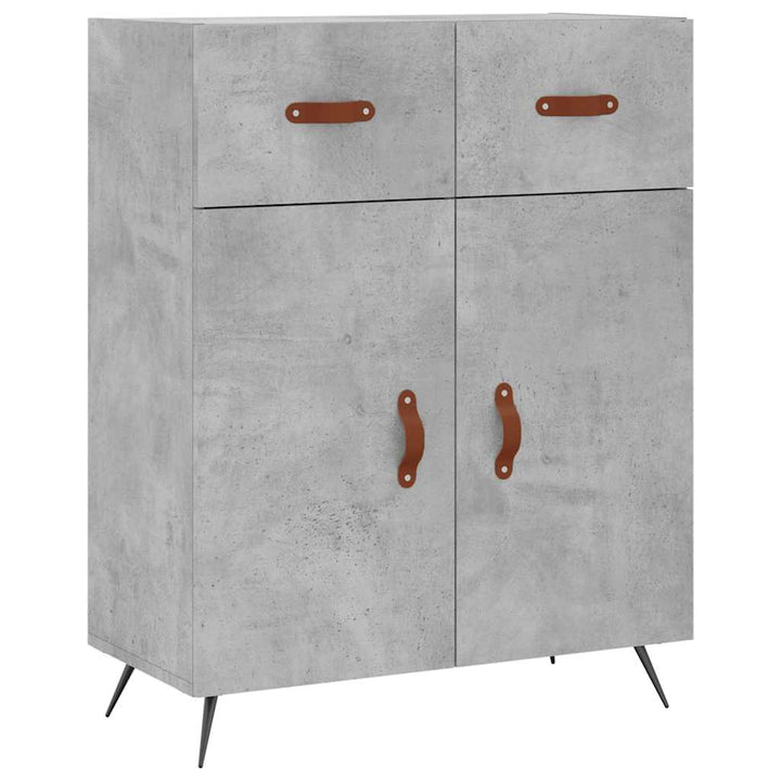 skænk 69,5x34x90 cm konstrueret træ betongrå