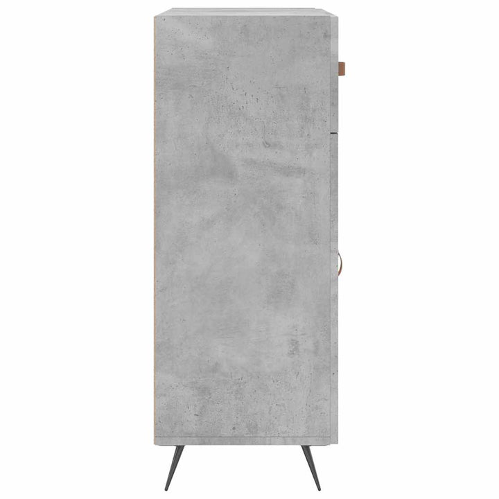 skænk 69,5x34x90 cm konstrueret træ betongrå