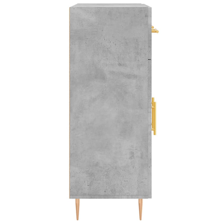 skænk 69,5x34x90 cm konstrueret træ betongrå