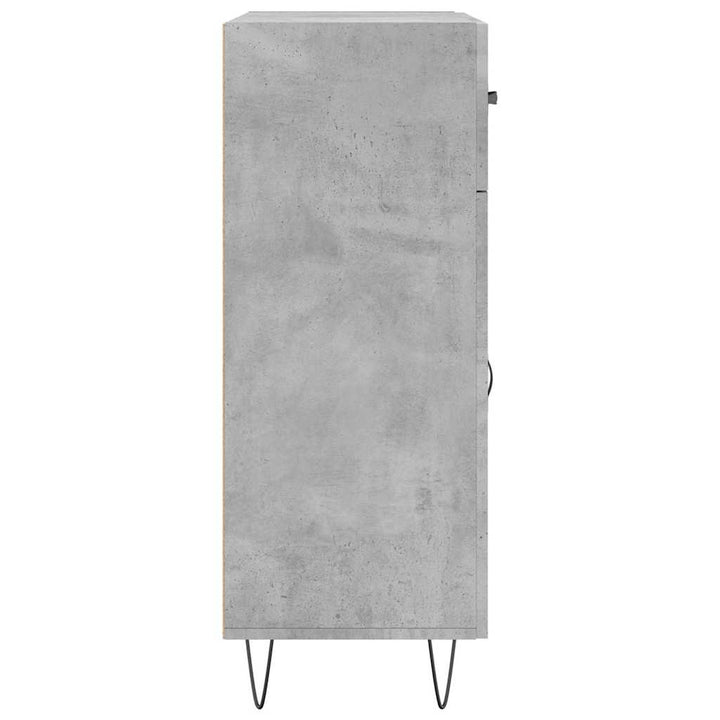 skænk 69,5x34x90 cm konstrueret træ betongrå