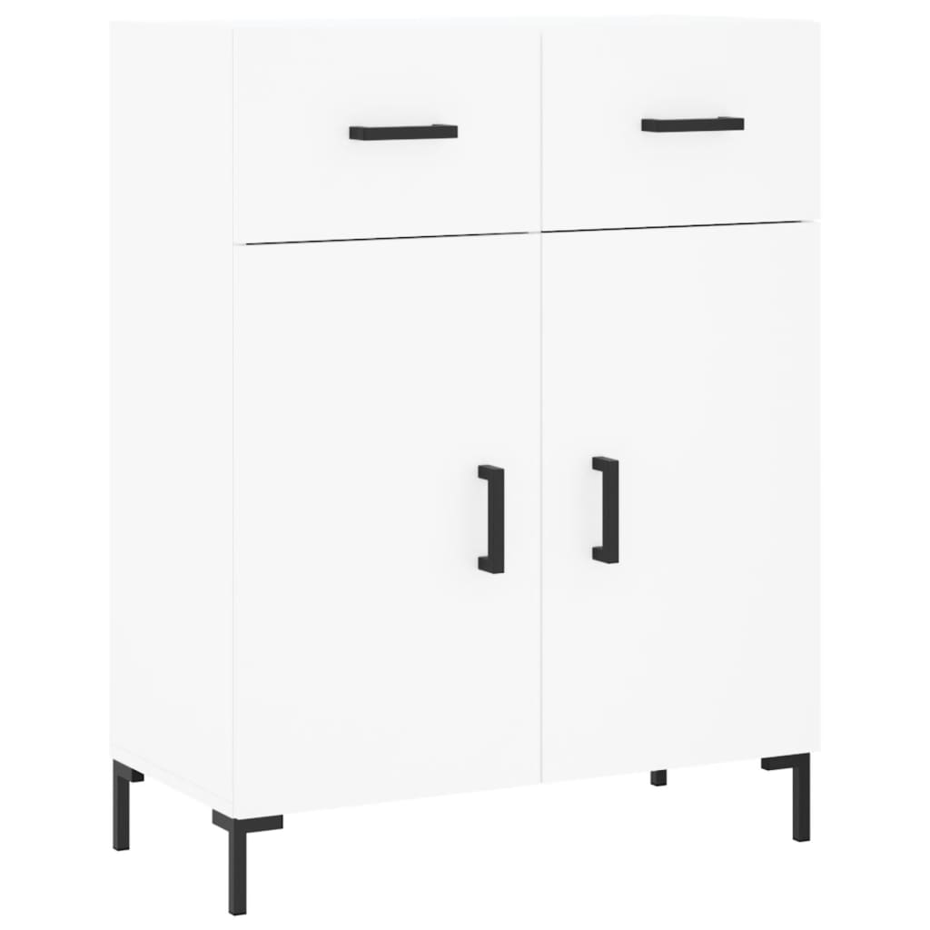 skænk 69,5x34x90 cm konstrueret træ hvid