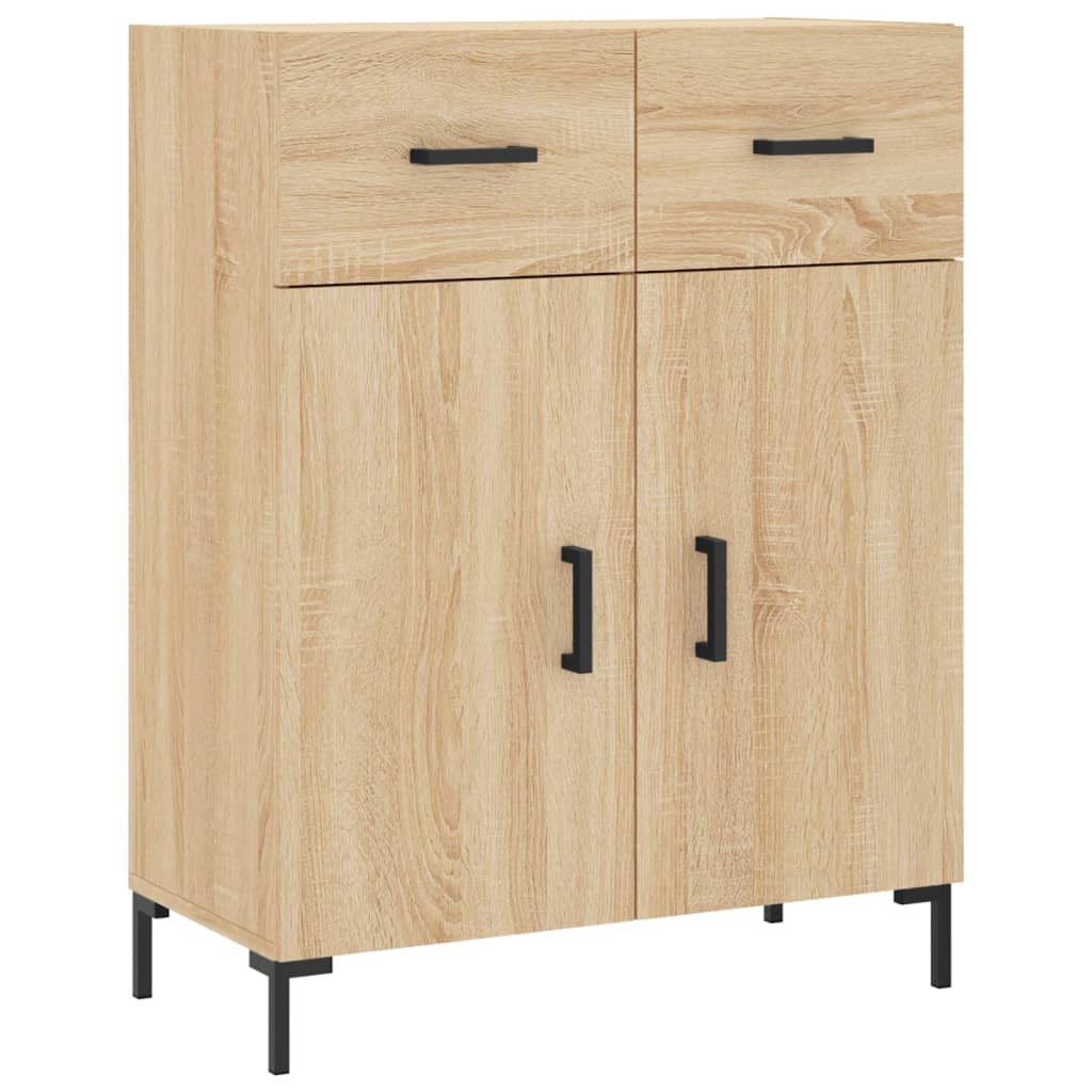 skænk 69,5x34x90 cm konstrueret træ sonoma-eg