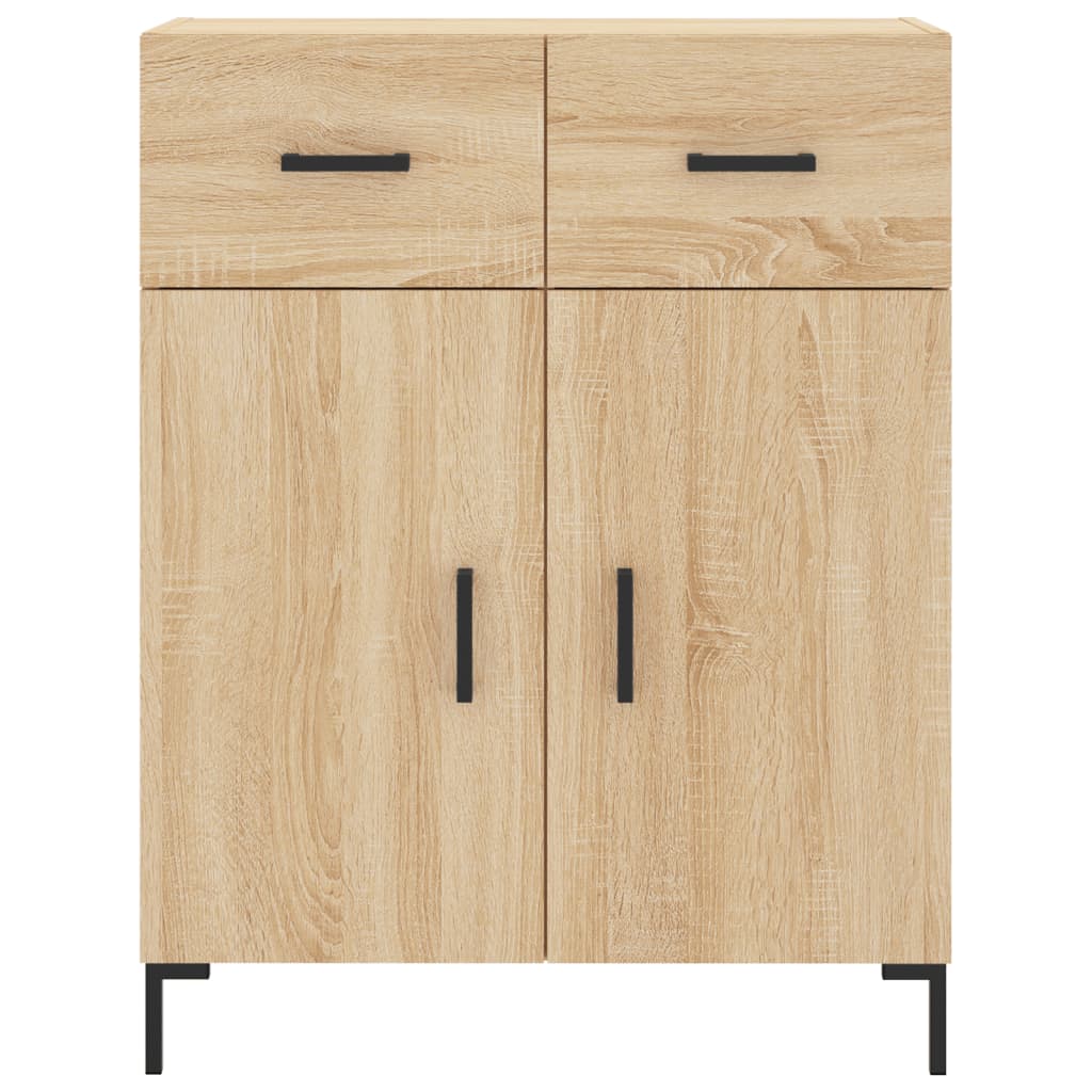 skænk 69,5x34x90 cm konstrueret træ sonoma-eg