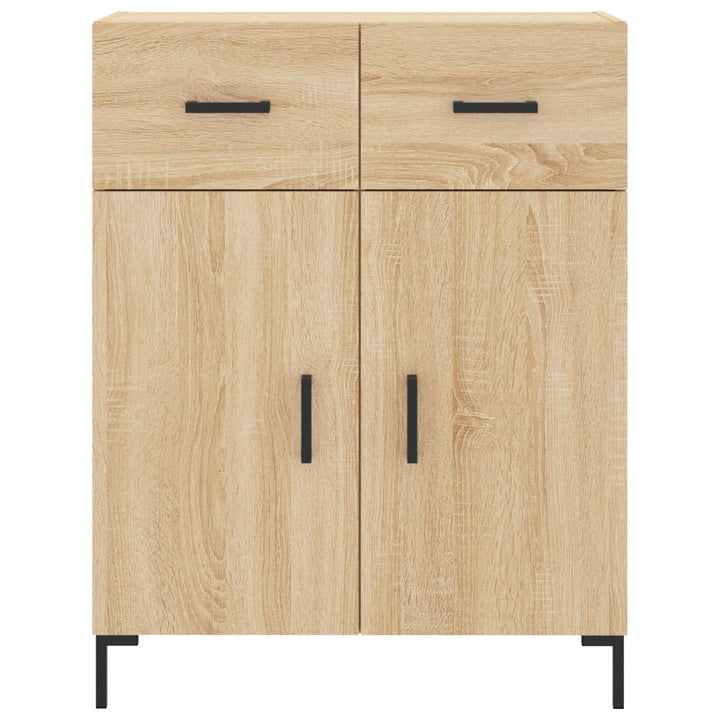 skænk 69,5x34x90 cm konstrueret træ sonoma-eg
