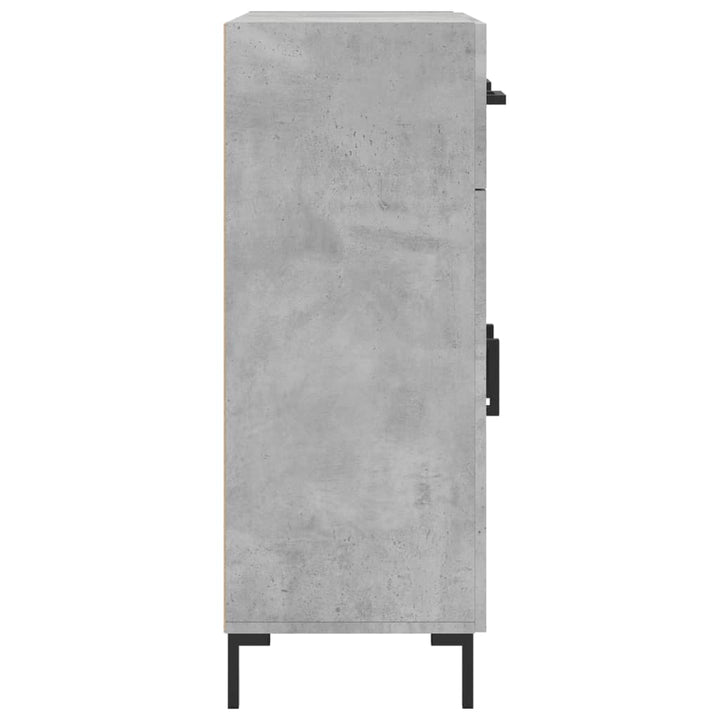 skænk 69,5x34x90 cm konstrueret træ betongrå