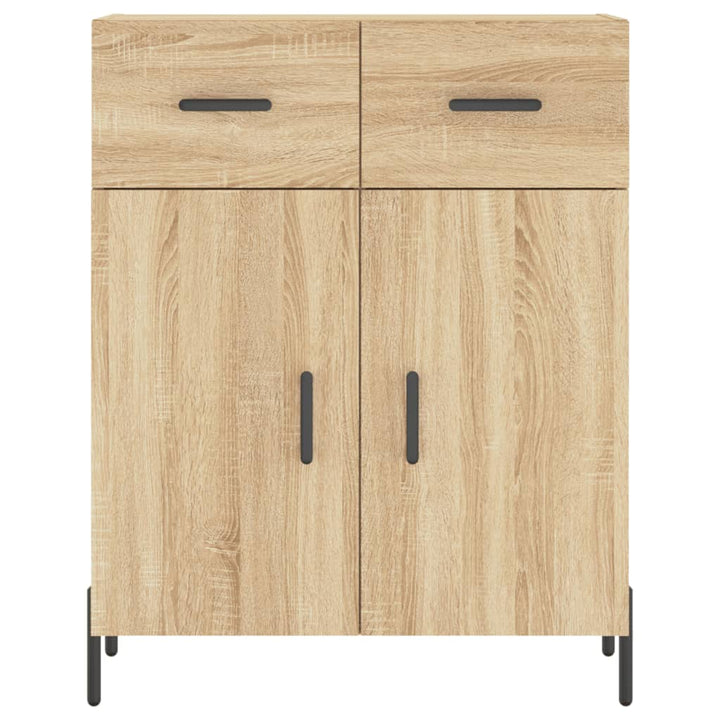 skænk 69,5x34x90 cm konstrueret træ sonoma-eg