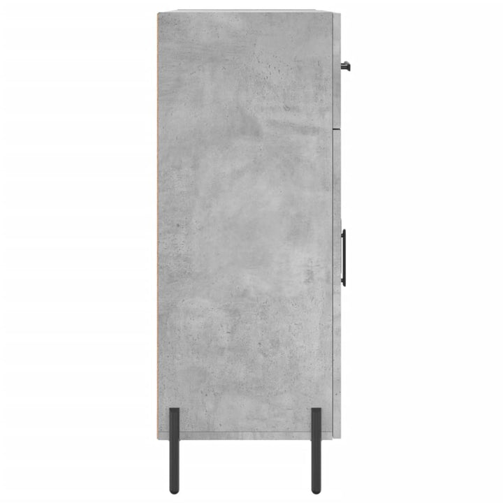 skænk 69,5x34x90 cm konstrueret træ betongrå