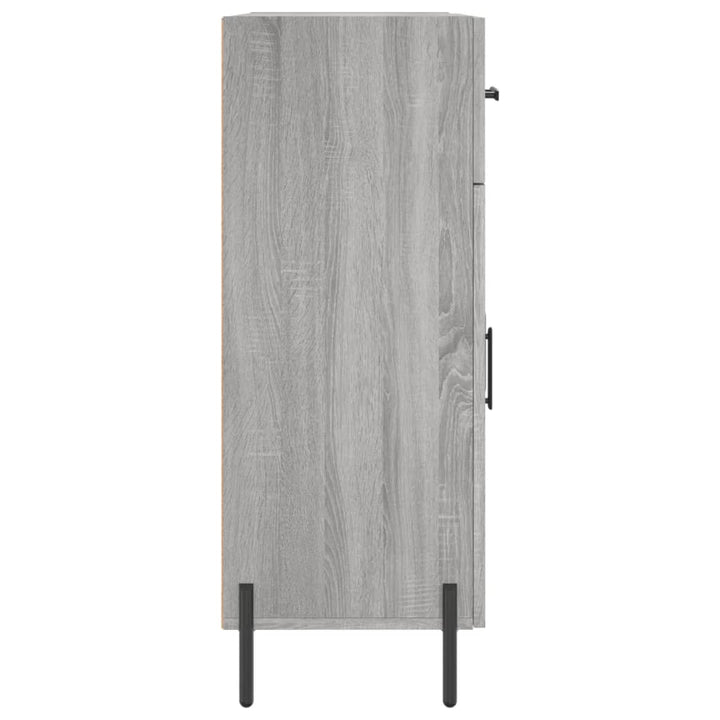 skænk 69,5x34x90 cm konstrueret træ grå sonoma-eg