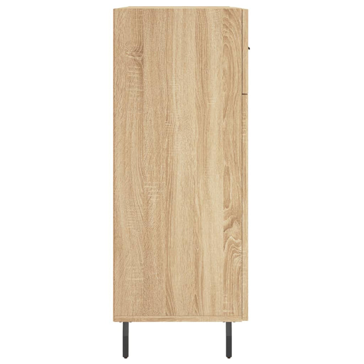 skænk 69,5x34x90 cm konstrueret træ sonoma-eg