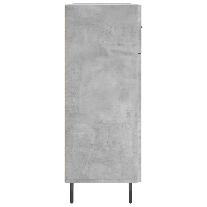 skænk 69,5x34x90 cm konstrueret træ betongrå