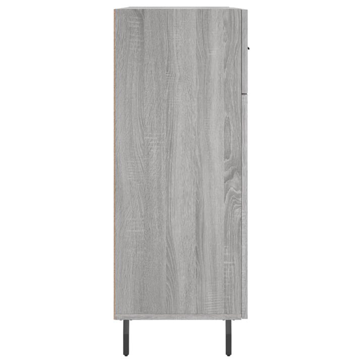 skænk 69,5x34x90 cm konstrueret træ grå sonoma-eg