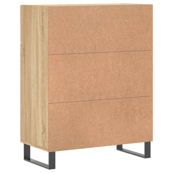 skænk 69,5x34x90 cm konstrueret træ sonoma-eg