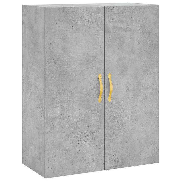 væghængt skab 69,5x34x90 cm konstrueret træ betongrå
