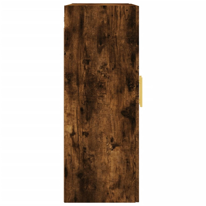 væghængt skab 69,5x34x90 cm konstrueret træ røget sonoma-eg